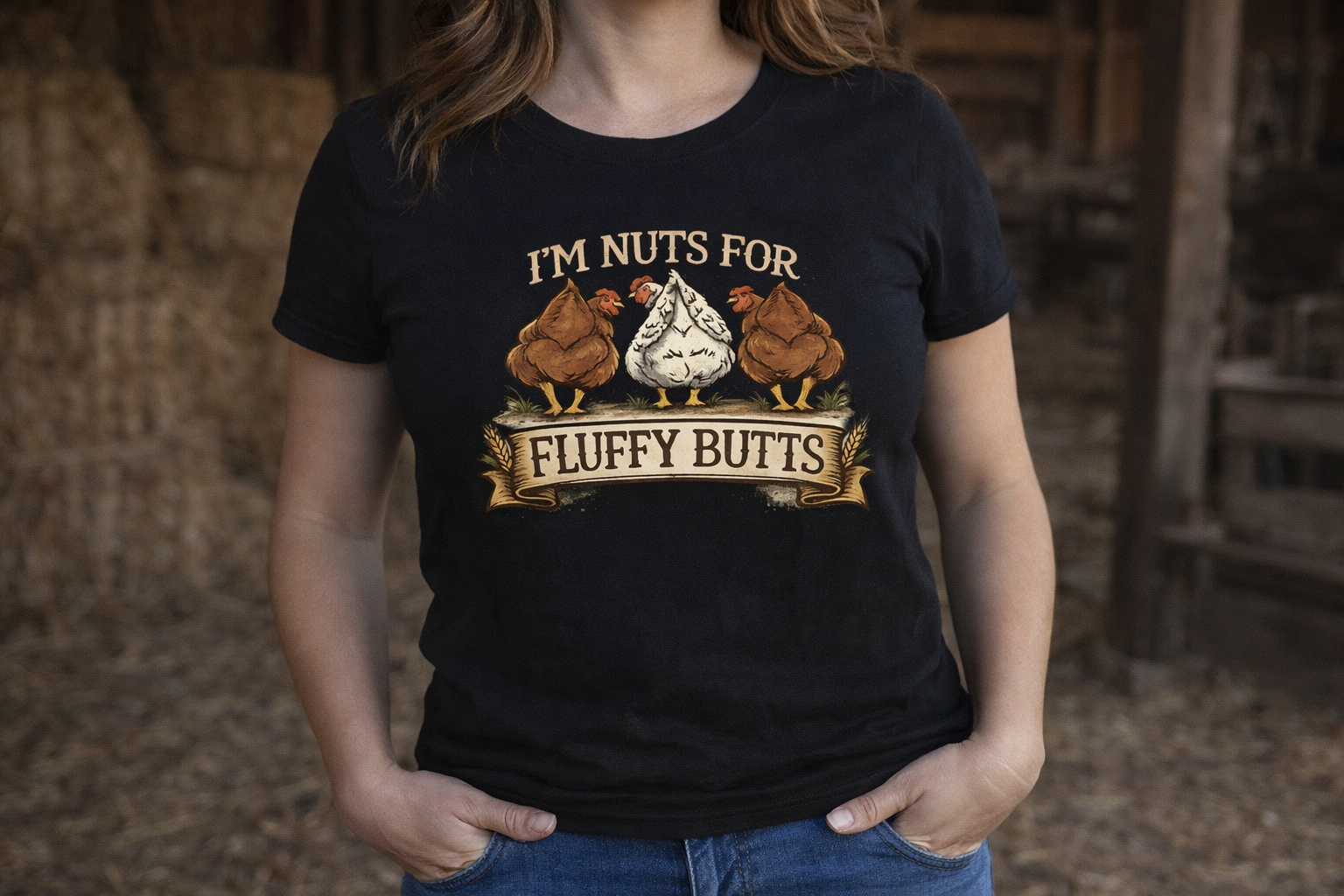 Fluffy butt TShirt
